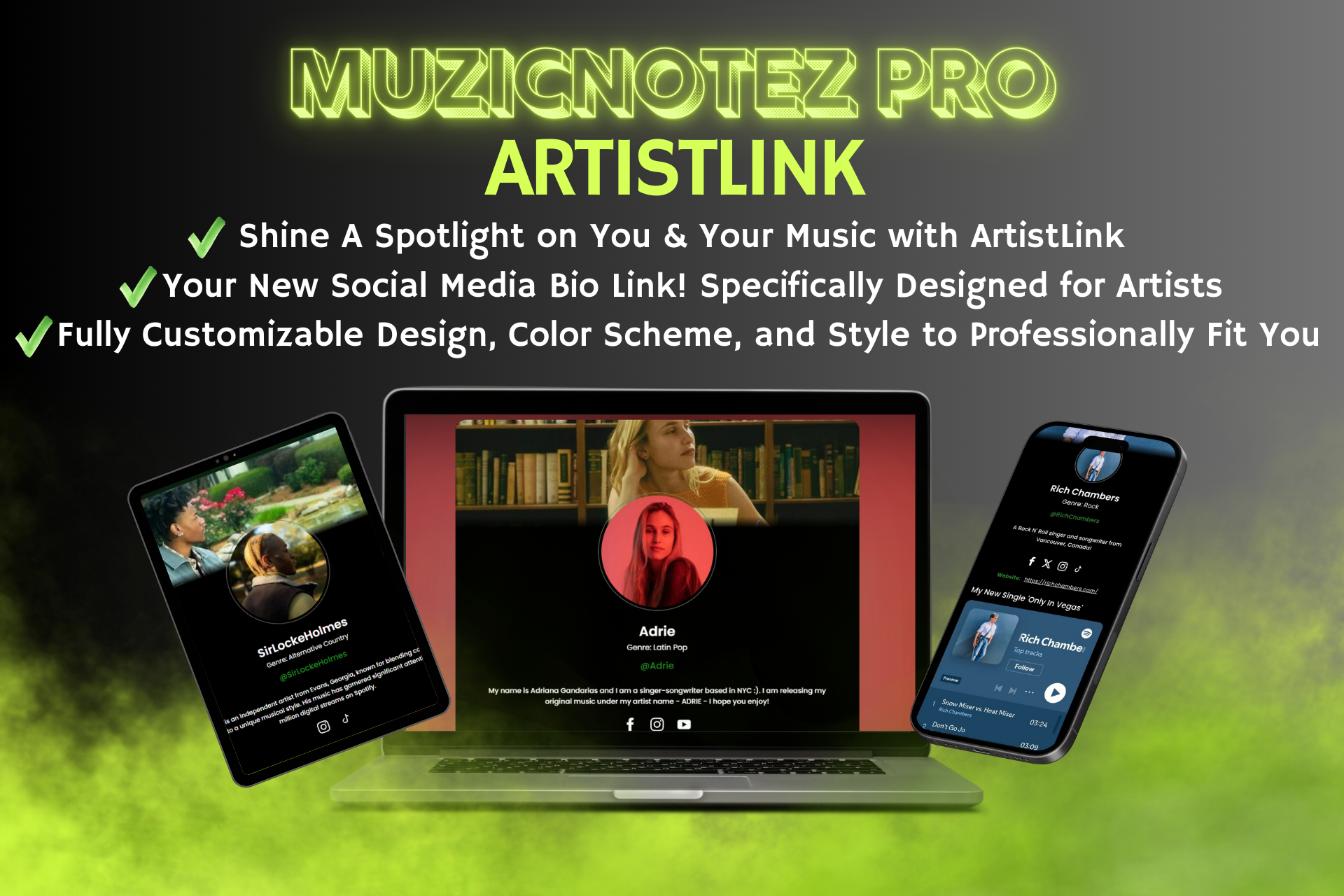 MuzicNotez PRO ArtistLink