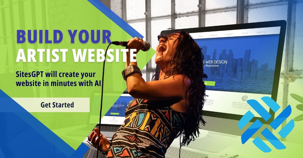 Build an Artist Website with AI using SitesGPT